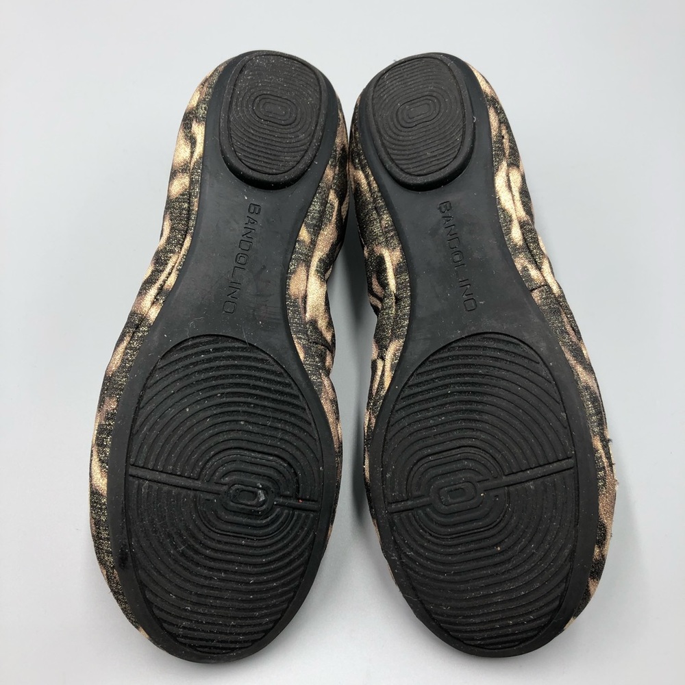 Bandolino Ballet Flats Size 6 1/2 Fabric Animal Print - Picture 7 of 7